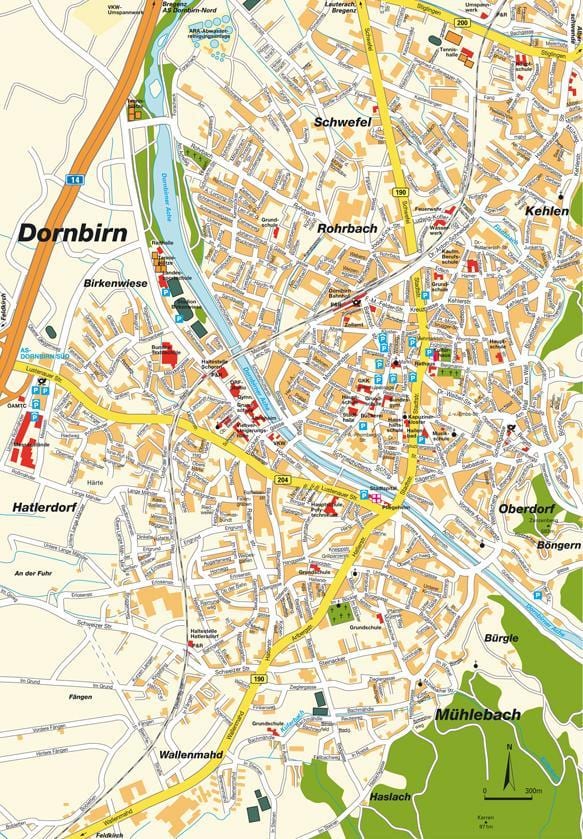 kaart van dornbirn oostenryk