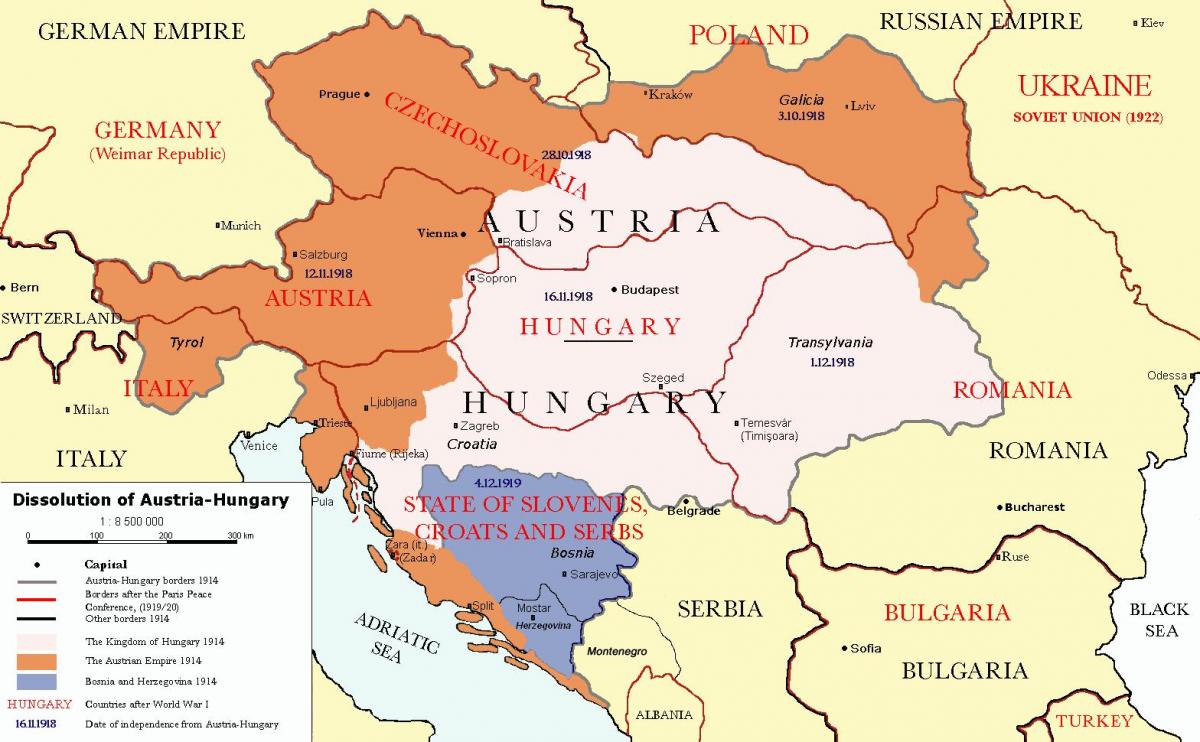 oostenryk hongarye kaart 1900