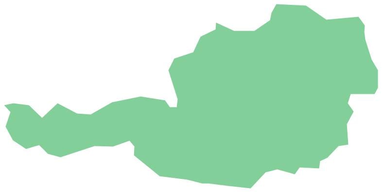 oostenryk vektor kaart