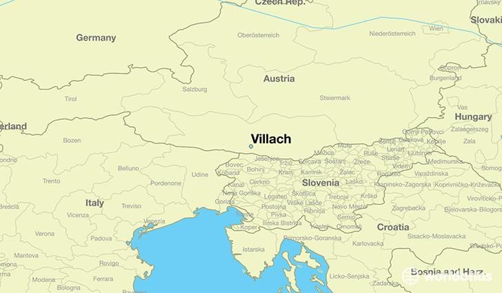 kaart van villach oostenryk