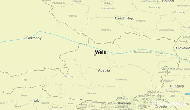 kaart van oostenryk wels