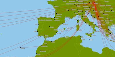 Austrian airlines vlug kaart