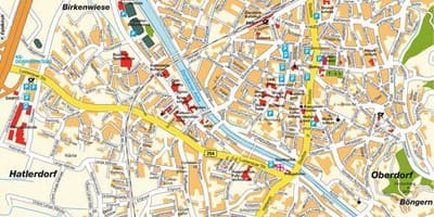Kaart van dornbirn oostenryk