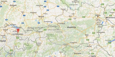 Kaart van feldkirch oostenryk