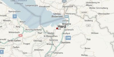 Kaart van harde oostenryk
