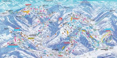 Oostenryk ski-map