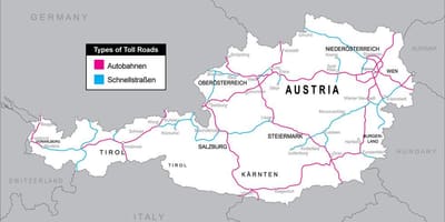 Tolpaaie in oostenryk kaart