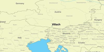 Kaart van villach oostenryk